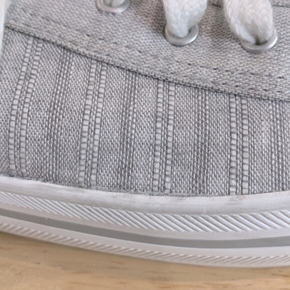 Keds kickstart‎ linen look tennis shoe lace up gray  and white size 8 - Picture 6 of 6